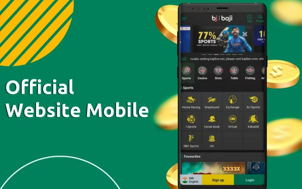 Baji999 casino mobile website