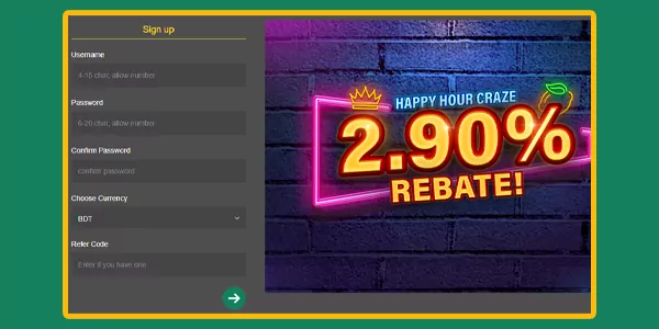 baji999 Casino slot bd login step 2