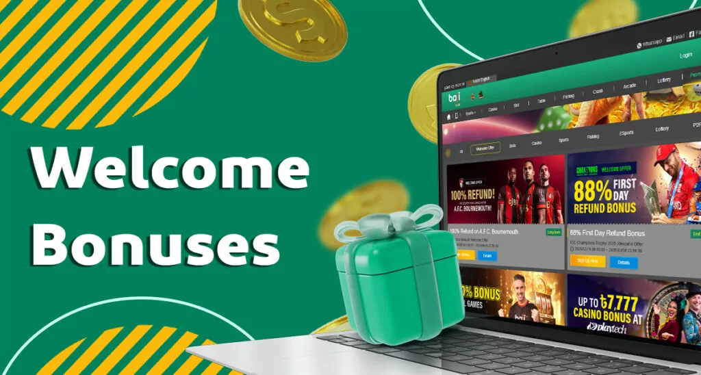 Bonuses for bd baji999 casino login registration